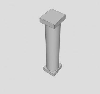 希腊大理石柱SU模型下载_sketchup草图大师SKP模型