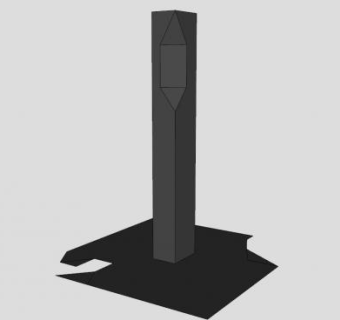 生锈的柱子SU模型下载_sketchup草图大师SKP模型