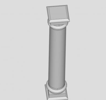 欧式管柱SU模型下载_sketchup草图大师SKP模型