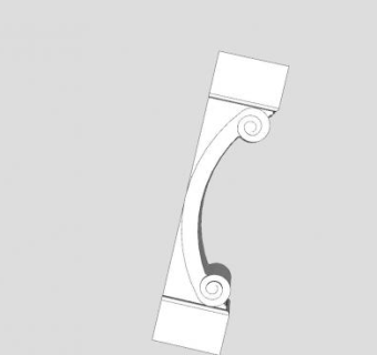 枕梁石柱SU模型下载_sketchup草图大师SKP模型
