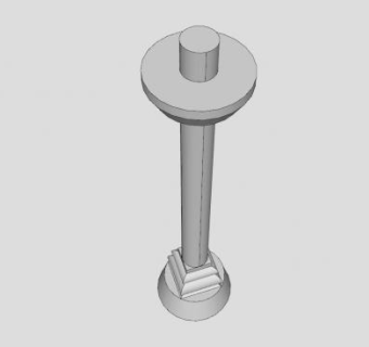 现代简易罗马柱SU模型下载_sketchup草图大师SKP模型
