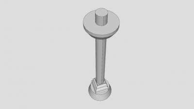 现代简易罗马柱SU模型下载_sketchup草图大师SKP模型