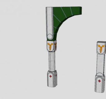 医疗亭柱SU模型下载_sketchup草图大师SKP模型