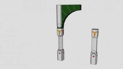 医疗亭柱SU模型下载_sketchup草图大师SKP模型