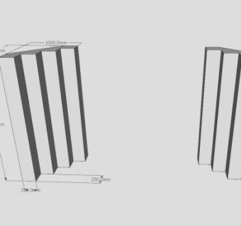 阶梯形石柱SU模型下载_sketchup草图大师SKP模型