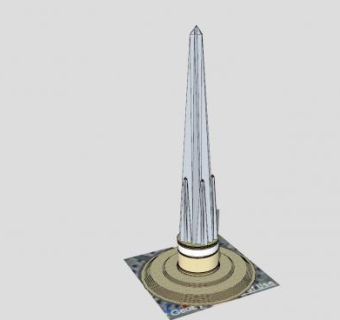 缅甸石柱SU模型下载_sketchup草图大师SKP模型