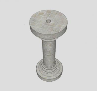 欧式罗马石柱SU模型下载_sketchup草图大师SKP模型