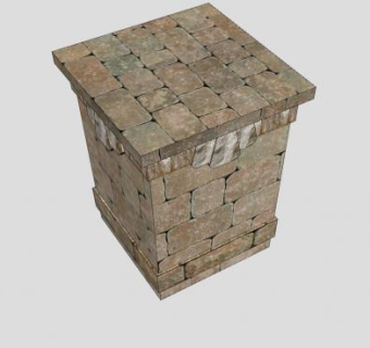 布里斯托尔石柱SU模型下载_sketchup草图大师SKP模型