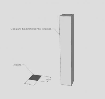 方柱SU模型下载_sketchup草图大师SKP模型
