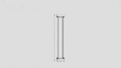 简易罗马柱SU模型下载_sketchup草图大师SKP模型