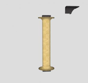 立柱和角帽SU模型下载_sketchup草图大师SKP模型