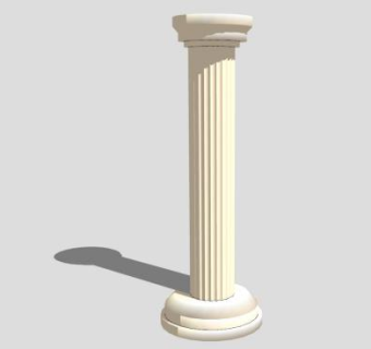 罗马圆柱SU模型下载_sketchup草图大师SKP模型