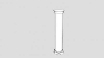 阁楼立柱SU模型下载_sketchup草图大师SKP模型