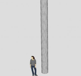 凹槽式圆柱SU模型下载_sketchup草图大师SKP模型