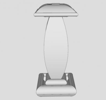 现代工艺柱子SU模型下载_sketchup草图大师SKP模型