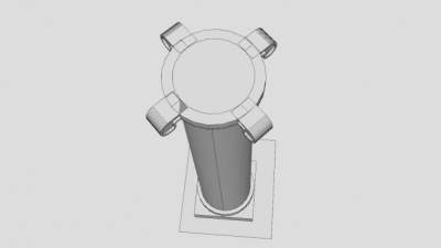 爱奥尼克罗马柱SU模型下载_sketchup草图大师SKP模型
