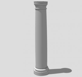 塔司干柱式SU模型下载_sketchup草图大师SKP模型