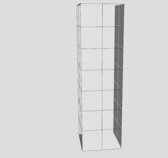 透明玻璃柱SU模型下载_sketchup草图大师SKP模型