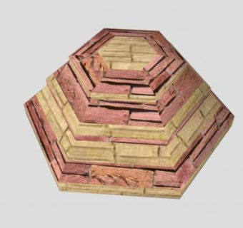 六边梯形柱SU模型下载_sketchup草图大师SKP模型