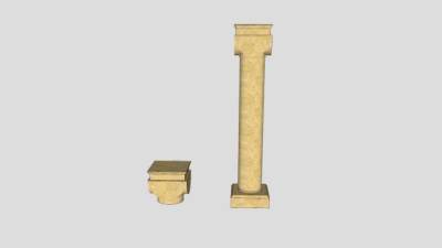 罗马风格石柱SU模型下载_sketchup草图大师SKP模型