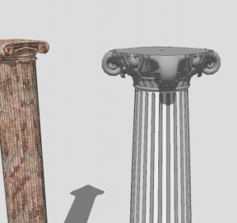 罗马风格柱SU模型下载_sketchup草图大师SKP模型