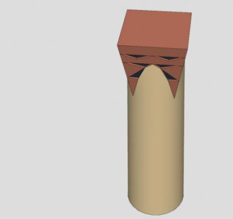 清真寺现代柱子SU模型下载_sketchup草图大师SKP模型