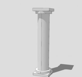 罗马风格圆柱SU模型下载_sketchup草图大师SKP模型