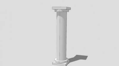 罗马风格圆柱SU模型下载_sketchup草图大师SKP模型