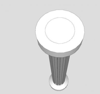 简易罗马风格石柱SU模型下载_sketchup草图大师SKP模型