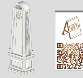 泰式景观柱SU模型下载_sketchup草图大师SKP模型