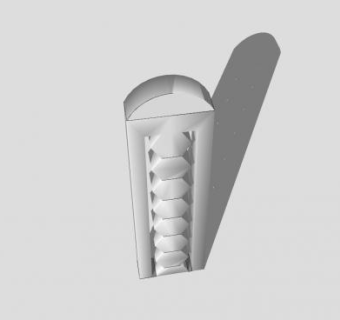 几何体拱形石柱SU模型下载_sketchup草图大师SKP模型