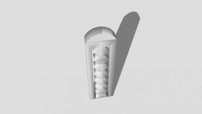 几何体拱形石柱SU模型下载_sketchup草图大师SKP模型