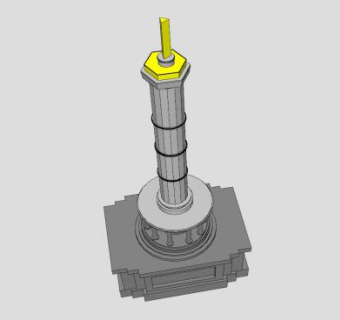 柏林胜利纪念柱SU模型下载_sketchup草图大师SKP模型