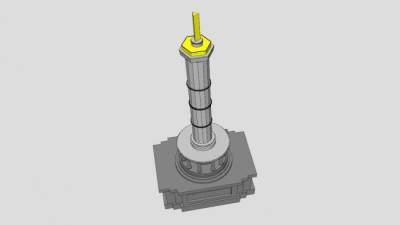 柏林胜利纪念柱SU模型下载_sketchup草图大师SKP模型