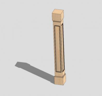 装饰柱SU模型下载_sketchup草图大师SKP模型