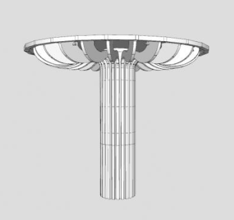 现代景观灯柱SU模型下载_sketchup草图大师SKP模型