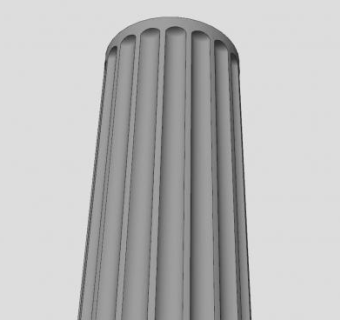 双面柱轴SU模型下载_sketchup草图大师SKP模型