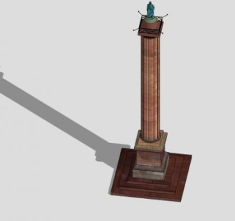 路德维希纪念碑SU模型下载_sketchup草图大师SKP模型