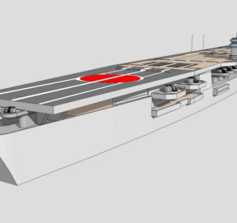 日本飞龙号航空母舰SU模型_su模型下载 草图大师模型_SKP模型
