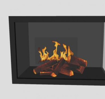 拐角壁炉SU模型下载_sketchup草图大师SKP模型