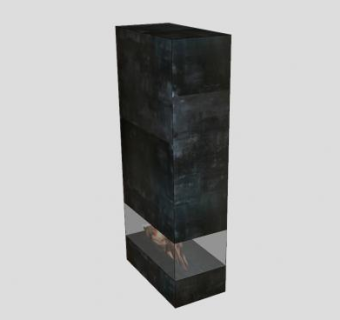 柜式景观壁炉SU模型下载_sketchup草图大师SKP模型