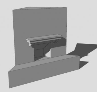 壁炉罩SU模型下载_sketchup草图大师SKP模型