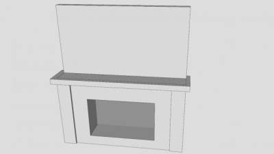 壁炉示意图SU模型下载_sketchup草图大师SKP模型