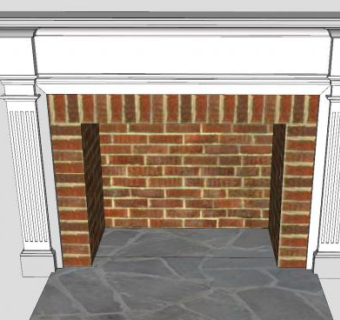 欧式壁炉架SU模型下载_sketchup草图大师SKP模型