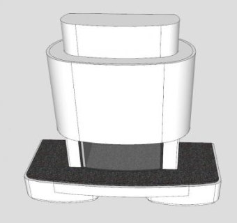 现代柜式观火壁炉SU模型下载_sketchup草图大师SKP模型