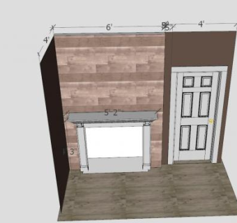 现代欧式壁炉墙SU模型下载_sketchup草图大师SKP模型