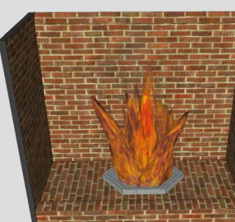 燃气壁炉架SU模型下载_sketchup草图大师SKP模型