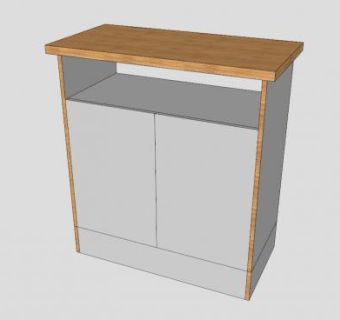 现代白色衣柜SU模型下载_sketchup草图大师SKP模型