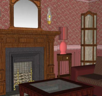 维多利亚式住宅SU模型下载_sketchup草图大师SKP模型