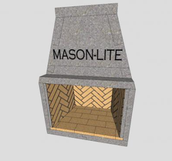 混泥土壁炉SU模型下载_sketchup草图大师SKP模型